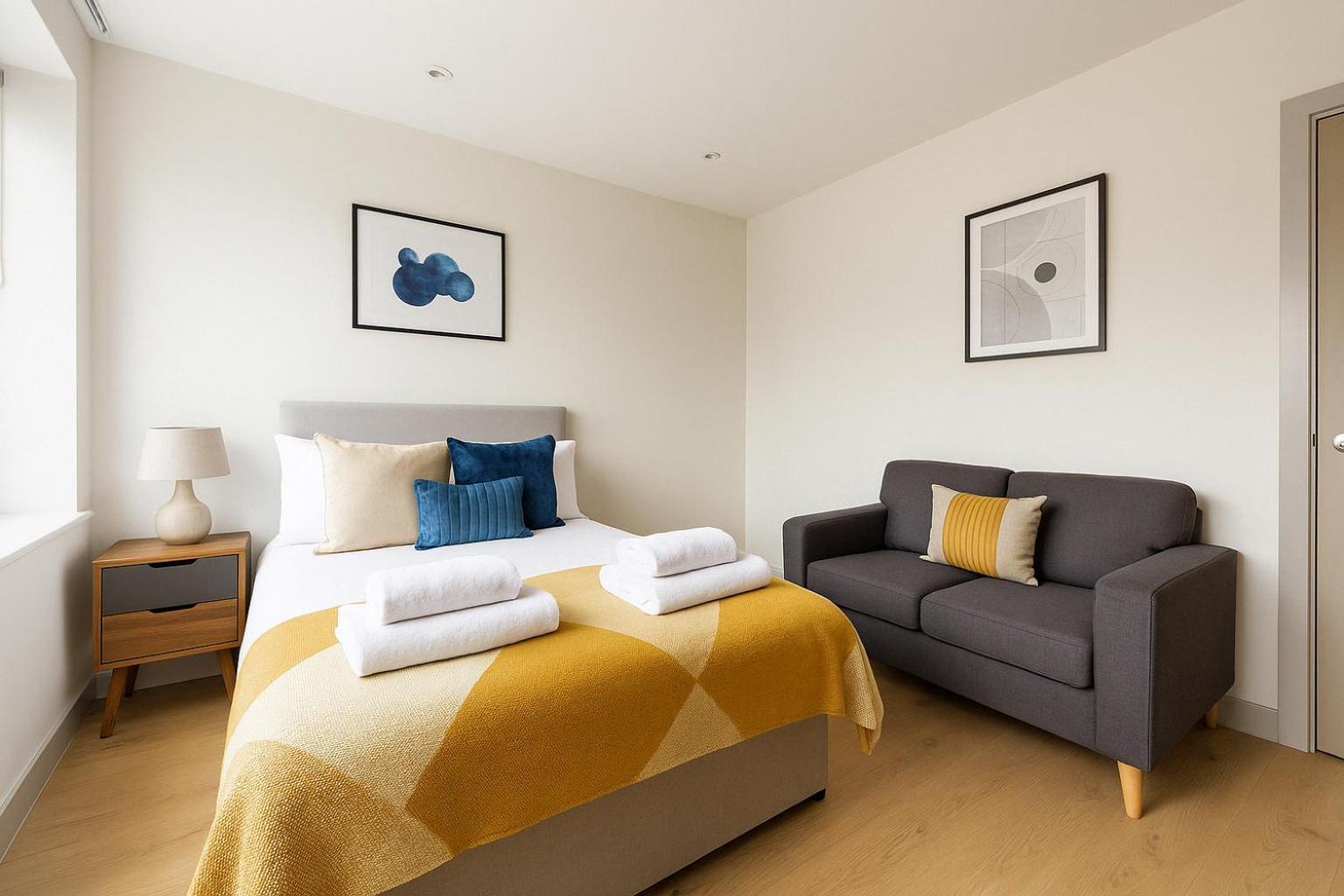 Bright Studio Flat - Walk To River Thames & Kingston Town Surbiton Dış mekan fotoğraf